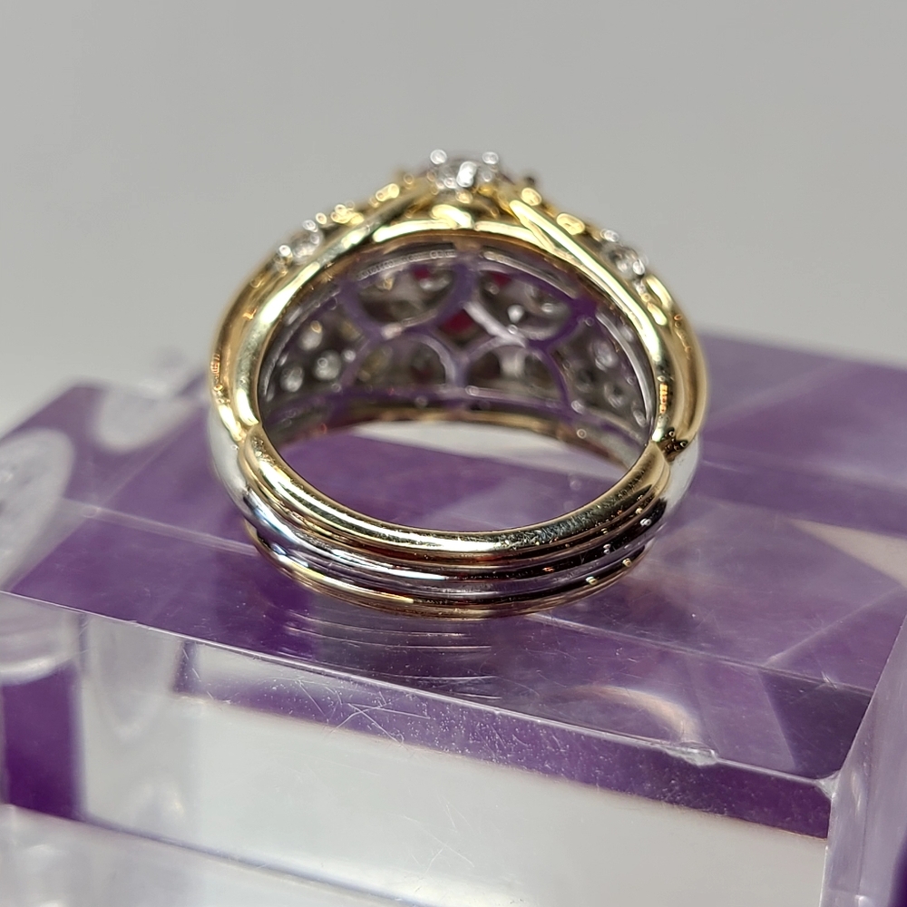Sterling Silver Vermeil Ruby Ring - image 5
